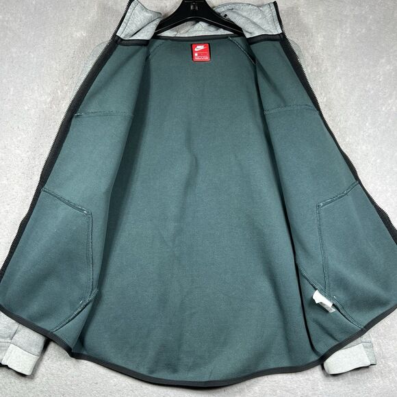 Nike Tech Fleece Hoodie Windrunner Full Zip Jacket Men’s Large Gray 885904-006 - Picture 2 of 15